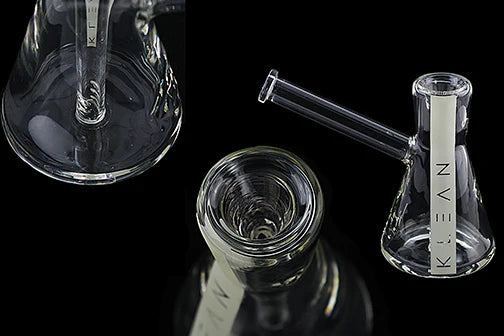 5" KLEAN 7mm Thick Glass Bubbler - (1 Count)-Hand Glass, Rigs, & Bubblers