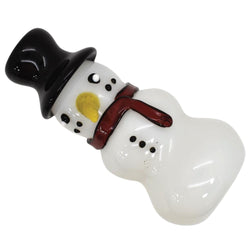 5" Snowman Hand Pipe - (1 Count)-Silicone Hand Pipe