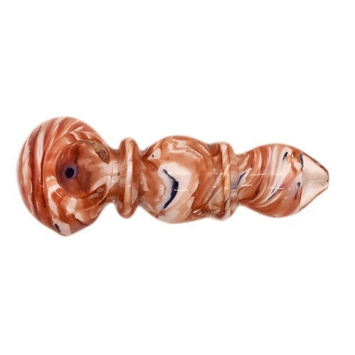 5” Wave Design Double Tube Glass Pipe - Color May Vary - (1 Count, 5 Count, 10 Count)-Hand Glass, Rigs, & Bubblers