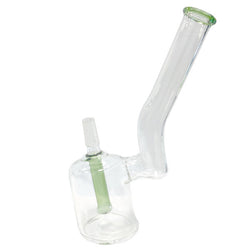5.75" Slanted Mini Water Bubbler - Colors May Vary - (1 Count)-Hand Glass, Rigs, & Bubblers