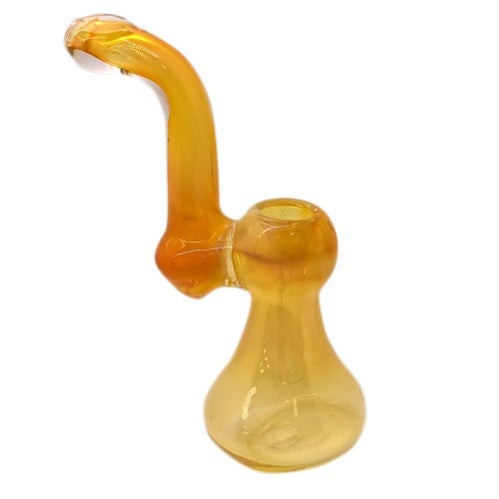 6” Fume Mini Glass Bubbler - Color May Vary - (1 Count)-Hand Glass, Rigs, & Bubblers