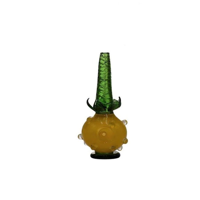 6.5" Pineapple Inspired Hand Glass - Color May Vary - (1 Count)-Hand Glass, Rigs, & Bubblers