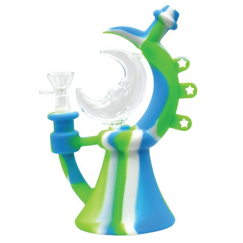 8" Artemis Silicone Water Pipe - Color May Vary - (1 Count)-Hand Glass, Rigs, & Bubblers