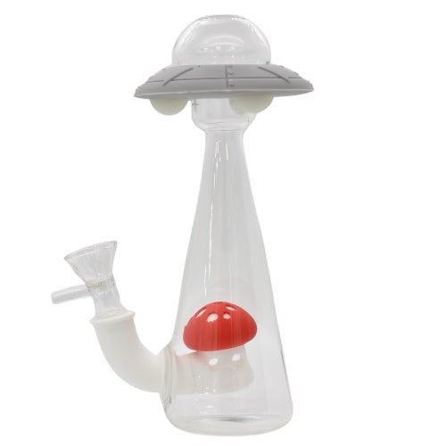 8" UFO Silicone Water Pipe - Color May Vary - (1 Count)-Hand Glass, Rigs, & Bubblers