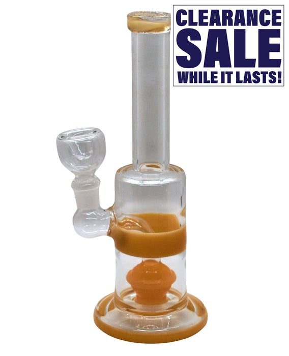 8.5" Straight Tube Body Print Water Ball Perc - Color May Vary - (1 Count)-Hand Glass, Rigs, & Bubblers