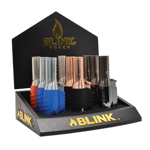 916 - Blink Deco Saddle Triple Flame Torch - (9 Count Display)-Lighters and Torches