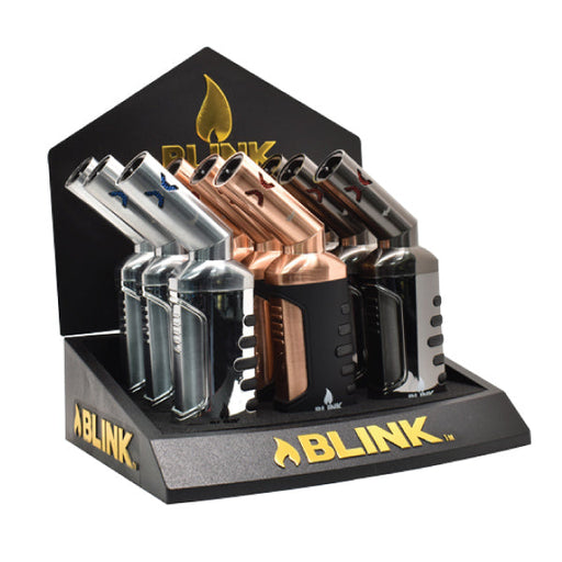 917 - Blink Deco Link Quad Flame Torch - (9 Count Display)-Lighters and Torches