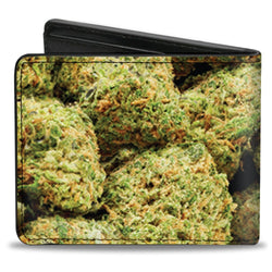 Bi-Fold Wallet - Vivid Marijuana Nugs2 Stacked-Novelty, Hats & Clothing