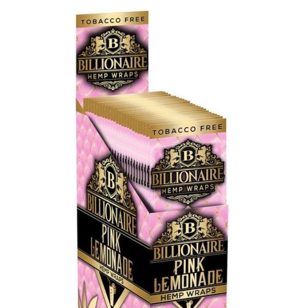 Billionaire Hemp Wraps Mix Flavors Combo - 25 Packs Per Box 2 Wraps Per Pack - (8 Displays)-Papers and Cones