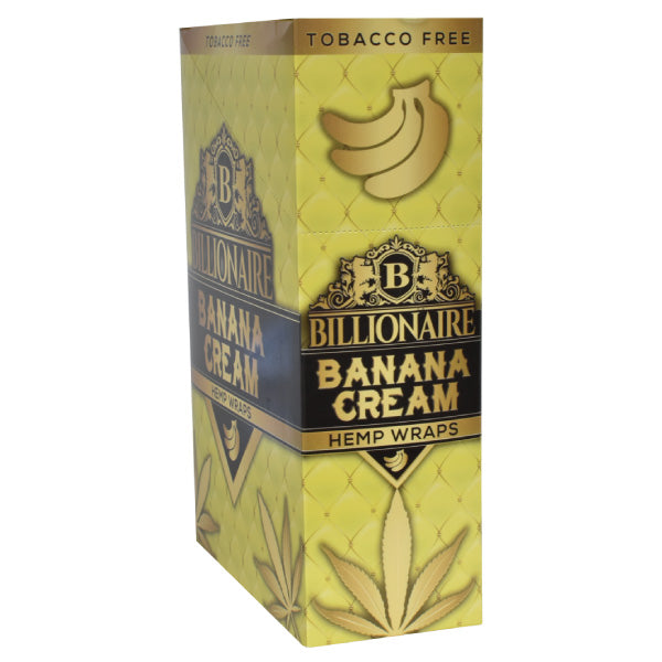 Billionaire Hemp Wraps - Various Flavors - 25 Packs Per Box 2 Wraps Per Pack-Papers and Cones