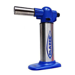 Blazer Big Buddy Turbo Torch Blue & Stainless Steel - (1 Count,3 Count, OR 6 Count)-Lighters and Torches