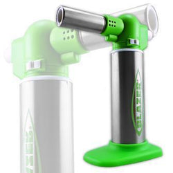 Blazer Big Buddy Turbo Torch Green & Stainless Steel (1 Count, 3 Count OR 6 Count)-Lighters and Torches