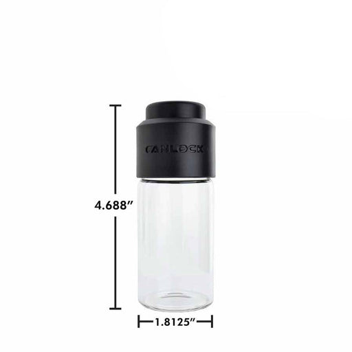 Large Glass Stash Jar with 5x Magnifying Lid