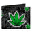 Canvas Bi-Fold Wallet - Marijuana Haze Black-Novelty, Hats & Clothing