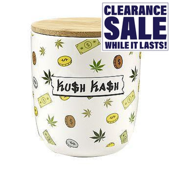 Ceramic Kush Kash Stash Jar - (1 Count)-Novelty, Hats & Clothing