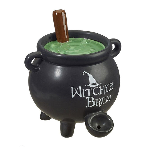 Ceramic Witches Brew Pipe - (1 Count)-Hand Glass, Rigs, & Bubblers