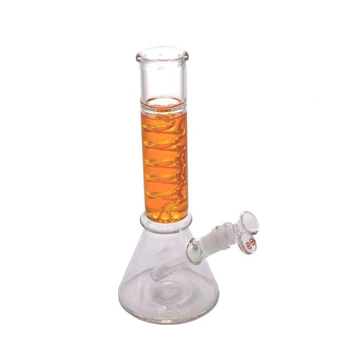 Cheech - 11" Spiral Water Bubbler With Glycerin - Various Colors - (1 Count)-Hand Glass, Rigs, & Bubblers