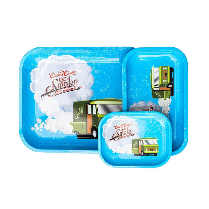 Cheech & Chong - 40Th Anniversary - Medium, or Large Tray - Blue - (1CT,5CT OR 10CT)-Rolling Trays and Accessories