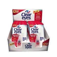 Clear Eyes Redness Relief - (12 Count Display)-Novelty, Hats & Clothing