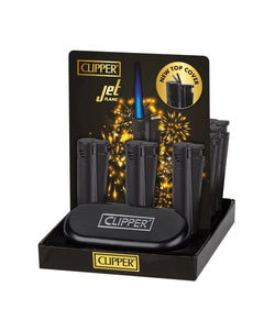 Clipper Full Metal Jet Flame Lighter - Black - (12, 60 Or 120 Count)-Lighters and Torches