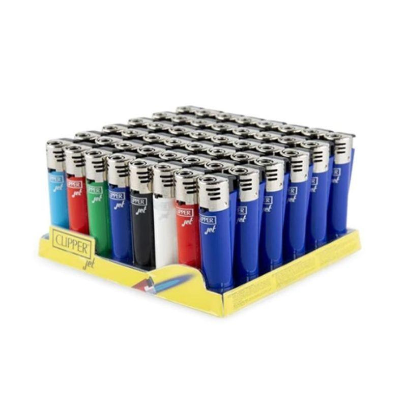 Clipper Lighter Jet Flame Solid Assorted Colors Lighters — MJ Wholesale