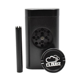 Cloudz All In One Dugout - (12 Count Display) - Various Colors-Hand Glass, Rigs, & Bubblers