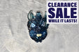Custom Heady Glass - Blue Stardust Evil Bunnie Pendant - (1 Count)-Hand Glass, Rigs, & Bubblers