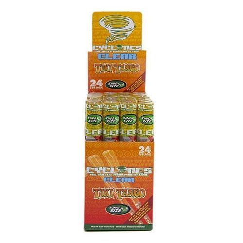 Cyclones Clear - Tiki Tango - (24 Count Display)-Papers and Cones