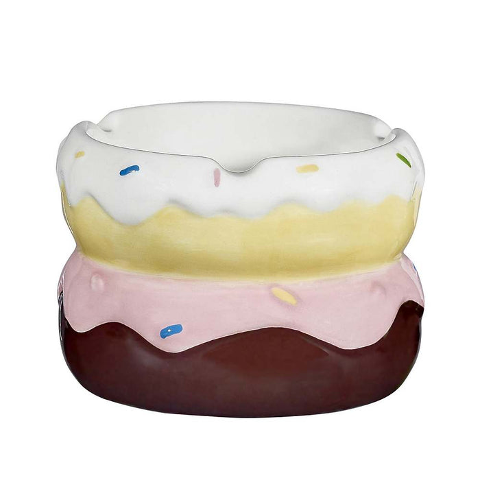 Donut Ceramic AshTray - (1 Count)-Rolling Trays and Accessories