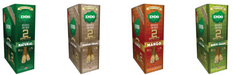 ENDO Organic Hemp Wrap Pre Rolled With Wood Tips 2 Per Pouch - Various Flavors - (15 Count Display)-Papers and Cones