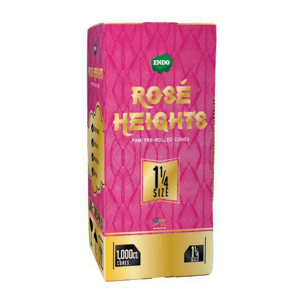 Endo Roses ENDO Rose Heights Premium Pink 1 1/4 Size Cones - (1000 Count Bulk Box ...
