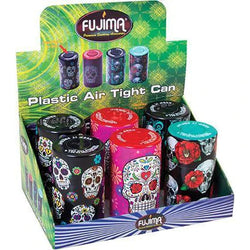 Fujima Plastic Air Tight Container - Color May Vary - (6 Count Display)-Novelty, Hats & Clothing