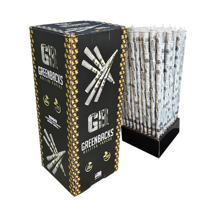 Green Back Pre-Rolled King Size Cones - (1,000 Count Bulk Box)-Papers and Cones