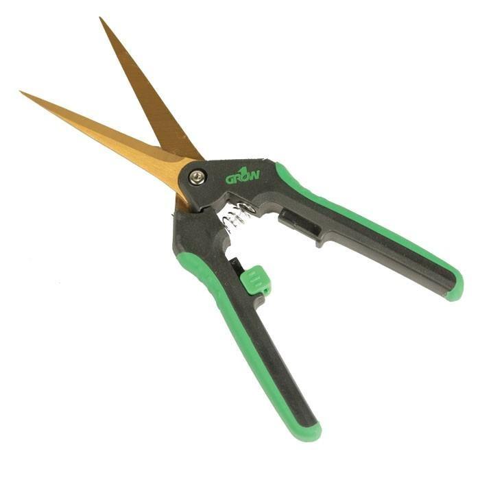 Grow1 Titanium Trimming Shears, 3'' Straight Blade scissors - (1 Count)-Hydroponics