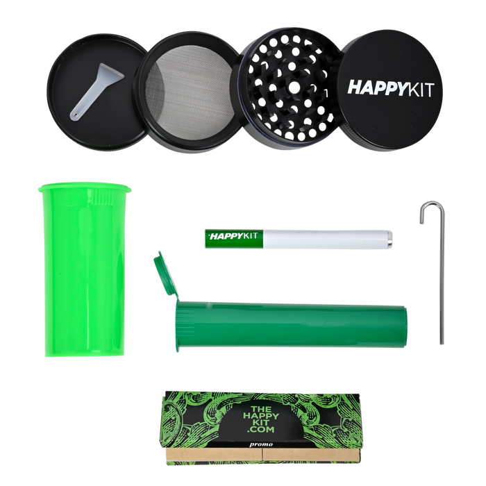 Happy Kit Happy Pouch Kit - Various Colors - (1CT, 4CT OR 8 Count)-Hand Glass, Rigs, & Bubblers