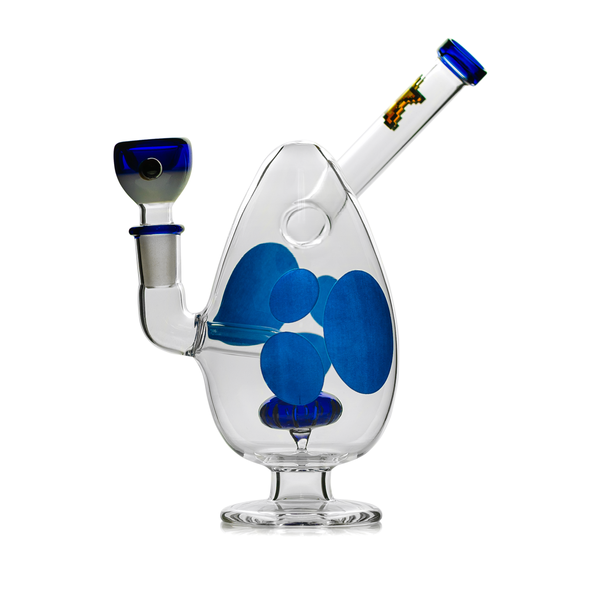 Hemper 6" Spotted Egg Water Bubbler - (1 Count)-Hand Glass, Rigs, & Bubblers