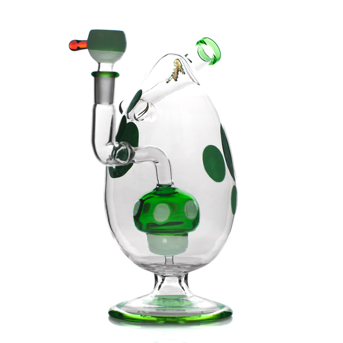 Hemper 9" Spotted Egg XL Water Bubbler - (1 Count)-Hand Glass, Rigs, & Bubblers