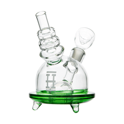 Hemper - Space Car Glass Bubbler - Green - (1 Count)-Hand Glass, Rigs, & Bubblers