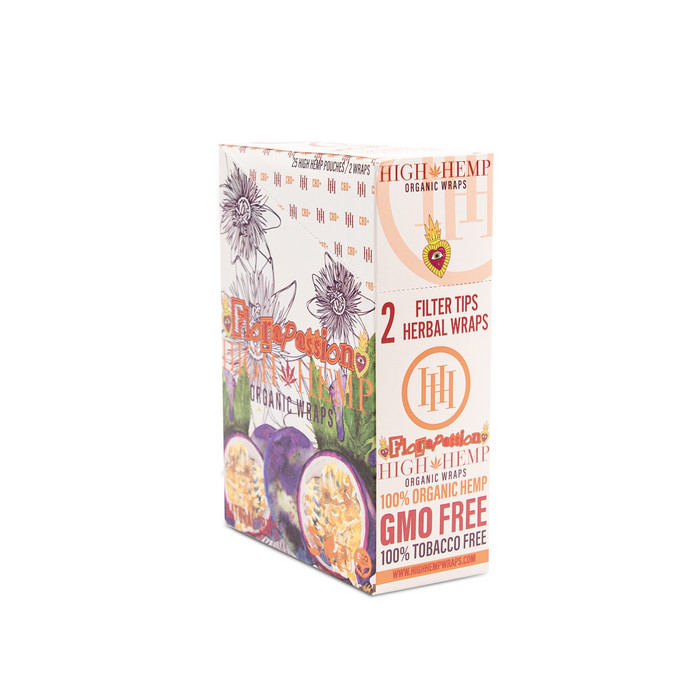 High Hemp Organic Wraps - Various Flavors - (25 Packs Per Display)-Papers and Cones