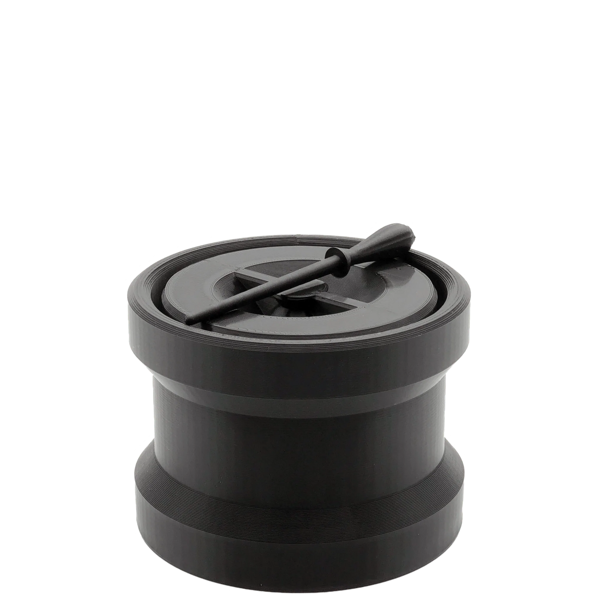 Glass Jar - Black Lid - KingPalm