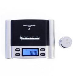 Infyniti AMP Digital Pocket Scale 100g x 0.01g W/ 100 Gram Calibration Weight - (1 Count)-Scales & Calibration Weights