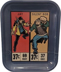 Jay & Silent Bob Rolling Tray - Different Styles and Sizes - (1 Count)-Rolling Trays and Accessories