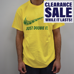 Just Doobie It Yellow - T-Shirt - Various Sizes - (1 Count or 3 Count)-Novelty, Hats & Clothing