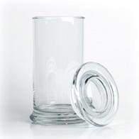 18oz Glass Jar with White or Black Lid - (24 Count) Black Lid - Mj Wholesale