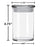 Libbey 22oz Fat Body Display Jar with Lid - (1 Count)-Glass Jars
