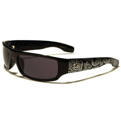 LOCS Bandana pattern Men's Sunglasses - Color May Vary - (1 Count)-Novelty, Hats & Clothing