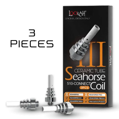 Lookah Seahorse Replacement Coils - Quartz and Ceramic (Various Counts)-Vaporizers, E-Cigs, and Batteries