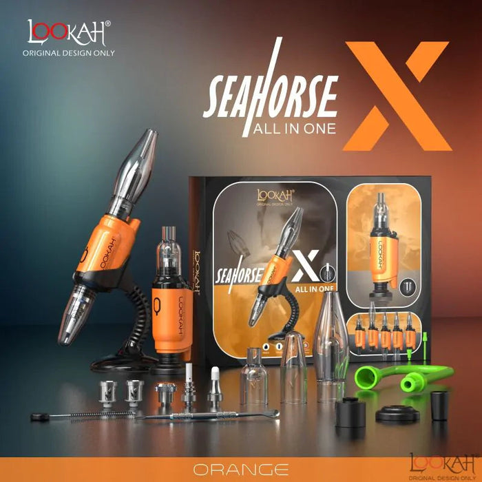 Lookah Seahorse X All In One Wax Kit - Various Colors - (1 Count)-Vaporizers, E-Cigs, and Batteries