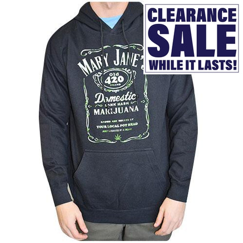 Mary Jane's Old 420 Hoodie - Black - Various Sizes - 1 or 3 count-Novelty, Hats & Clothing