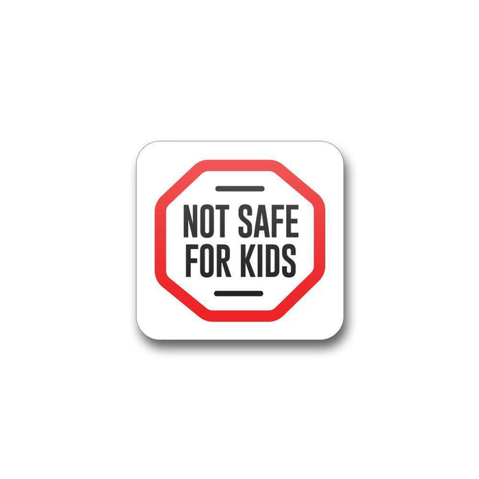 Massachusetts Not Safe For Kids Compliance Label (.75" x .75") Square 1000 Count-Prescription Labels & State Compliant Labels